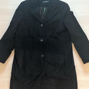 Lauren Ralph Lauren Women’s‎ Black Wool Blend Coat Size 14P New With Tags $220